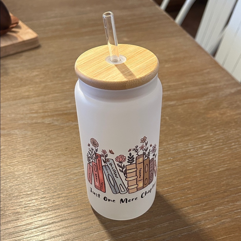 3 for $20 bundle! Frosted Glass Tumbler with Bamboo Lid and straw  book